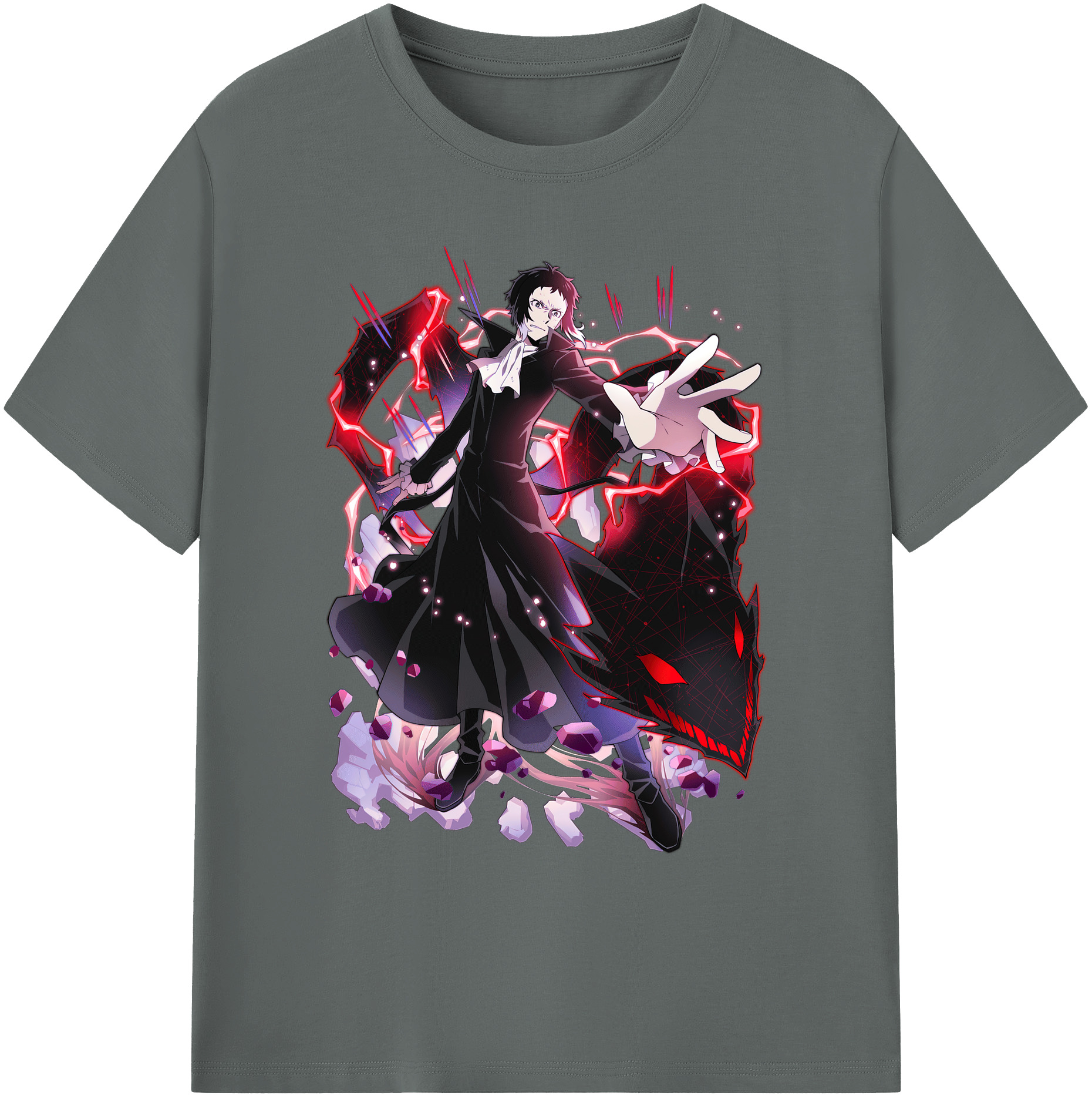 （画像用） 文豪ストレイドッグス Bungo Stray Dogs 綿100％ メンズ半袖Tシャツ｜肌触りやわらか＆通気性